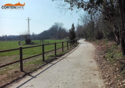 il Comune di Ranica sceglie le staccionate in acciaio corten di CortenSafe