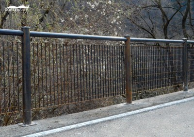 parapetti in acciaio corten per pista ciclabile di Chiusa (Bolzano) - 7