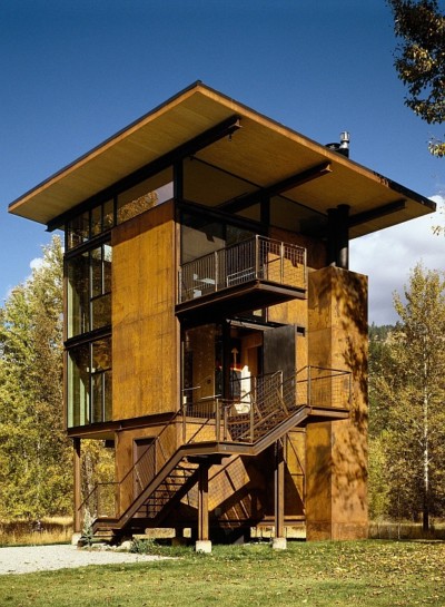 Delta Shelter, il rifugio in acciaio corten di Olson Kundig - 8
