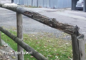 sostituzione vecchia staccionata