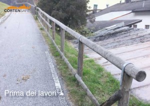 sostituzione vecchia staccionata