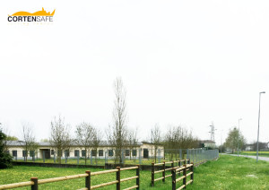 recinzione in CortenSafe a Solero, Alessandria. Piemonte.