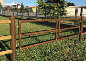 recinzione in CortenSafe a Solero, Alessandria. Piemonte.