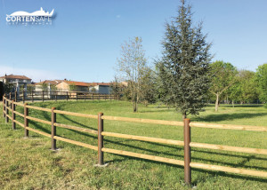 recinzione in CortenSafe a Solero, Alessandria. Piemonte.