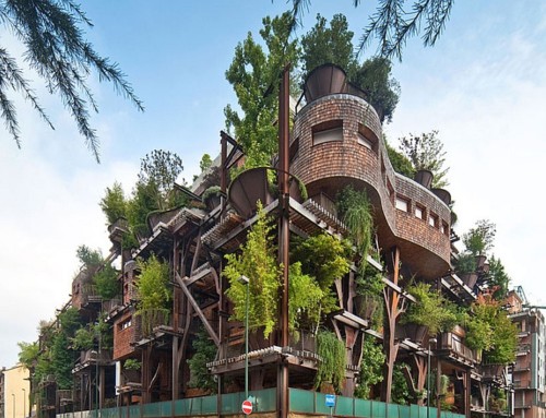 Condominio-foresta a Torino: bioarchitettura, acciaio corten ed ecosostenibilità