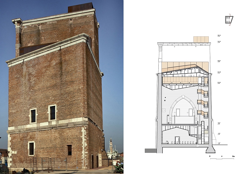 Torre di Porta Nuova dell'Arsenale di Venezia - Protagonista il Corten