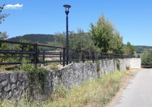 Staccionate in acciaio corten pista ciclabile del fiume Bisenzio Prato - 7