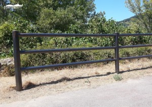 Staccionate in acciaio corten pista ciclabile del fiume Bisenzio Prato - 9