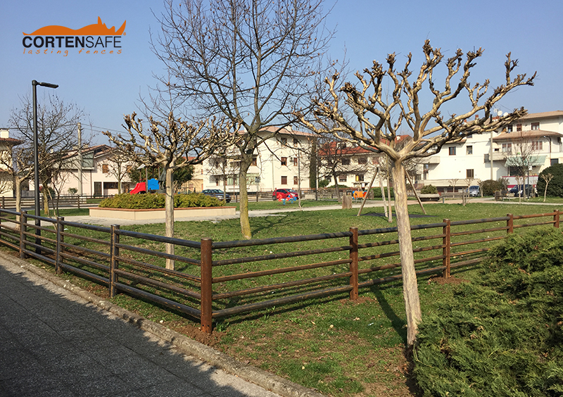 Cortensafe-recinzione-Parco del donatore-acciaio-corten (1)
