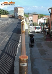 Parapetti Falcade in acciaio corten per il Comune di Capoliveri - Isola d'Elba - Livorno - Toscana - 12