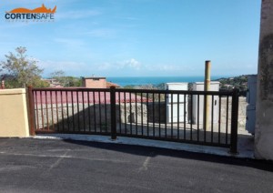 Parapetti Falcade in acciaio corten per il Comune di Capoliveri - Isola d'Elba - Livorno - Toscana - 4