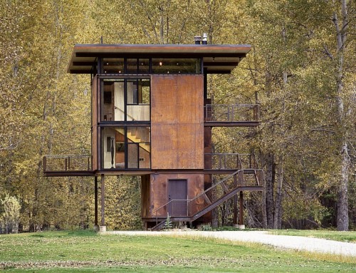 Delta Shelter: il rifugio in acciaio corten quasi indistruttibile