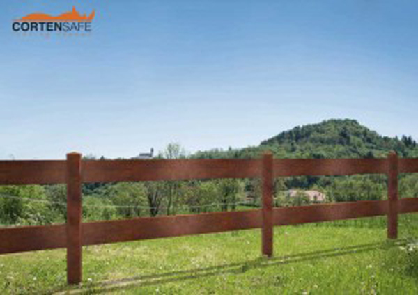 Jede CortenSafe-Zaunkollektion hat verschiedene Modelle