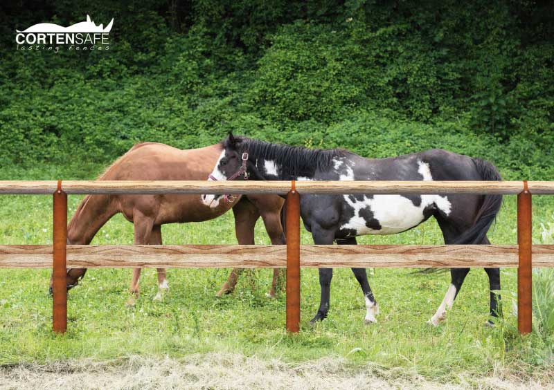 Zäune aus Cortenstahl: Fahrradwege und Fußwege