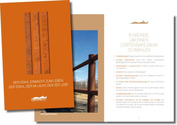 Entdecken Sie die Neuheiten der Cortensafe Broschure - 1