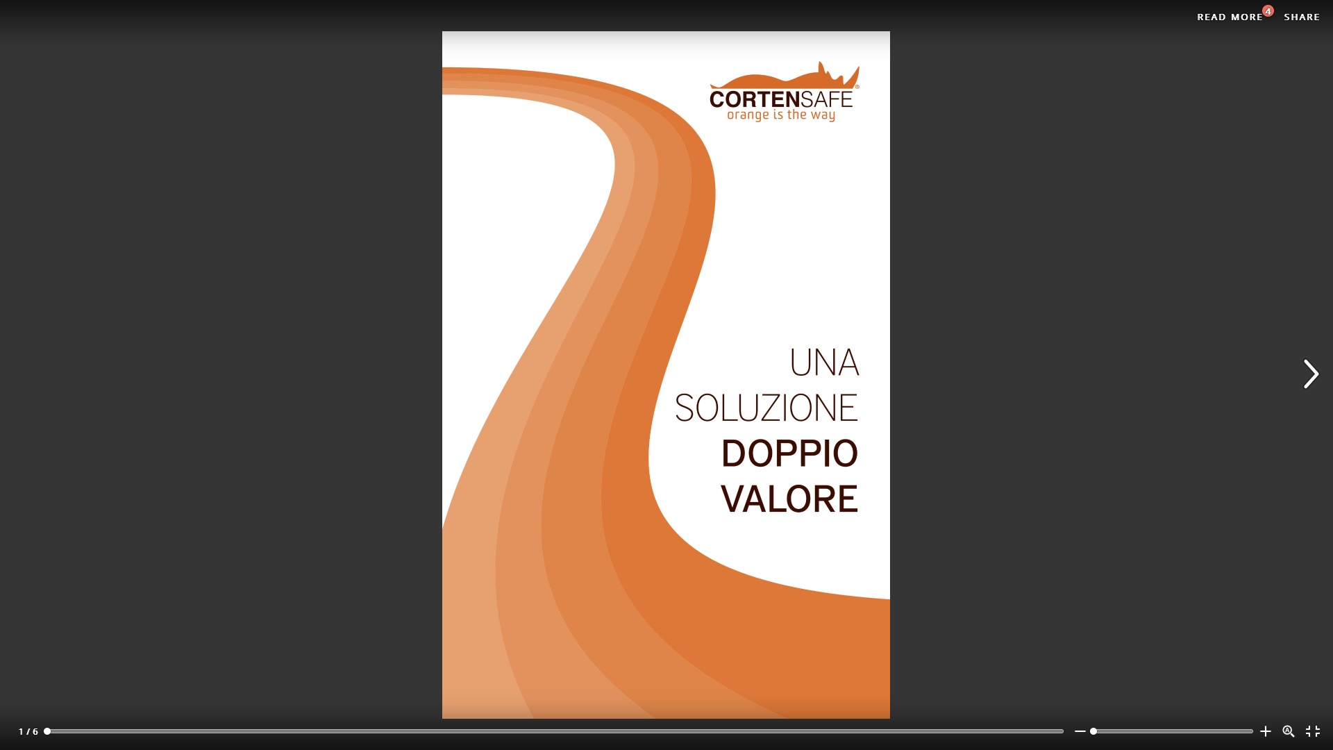 Depliant dedicato alla barriera bordo ponte Cervino H2BP su ISSUU