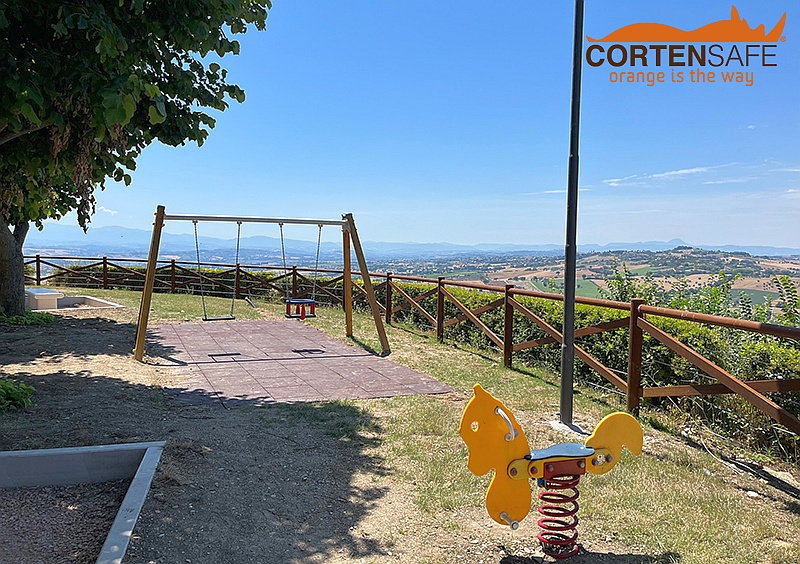 Cortensafe-Zaune nach Maß für die Gemeinde Montecosaro (MC) - 3