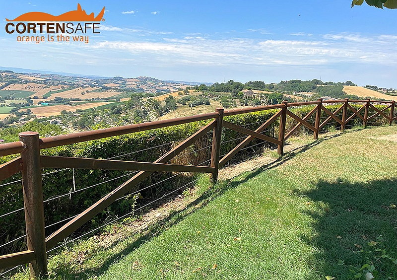 Cortensafe-Zaune nach Maß für die Gemeinde Montecosaro (MC) - 8