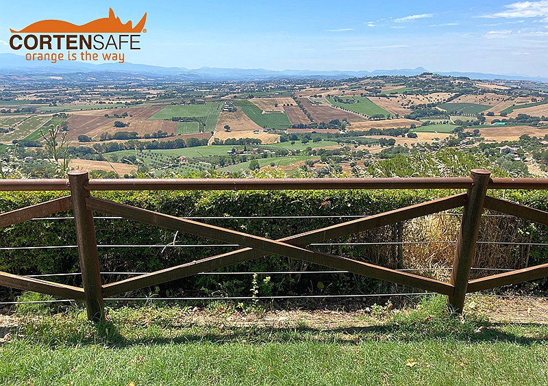 Cortensafe-Zaune nach Maß für die Gemeinde Montecosaro (MC) - 9