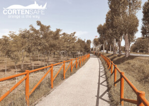 staccionata corten cadore di Cortensafe