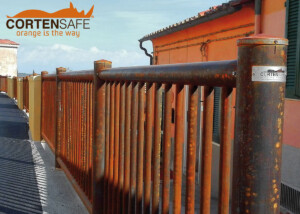 staccionata corten modello Falcade di Cortensafe