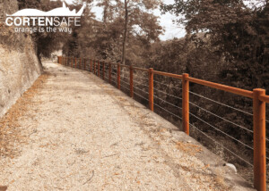 staccionata corten modello Stelvio di Cortensafe