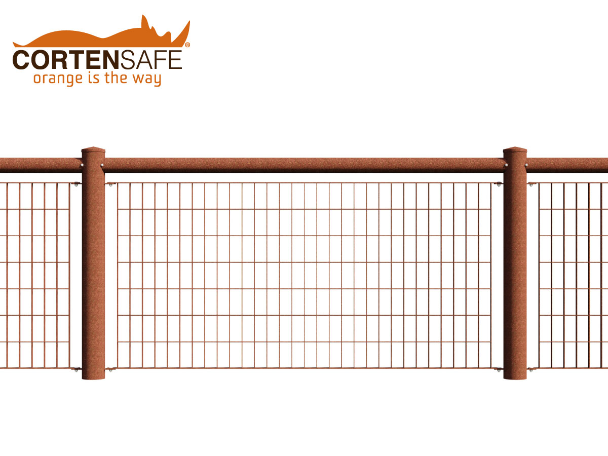 Cortensafe-parapetti-Cles-in-tutto-acciao-corten-modello-HGC-GRID
