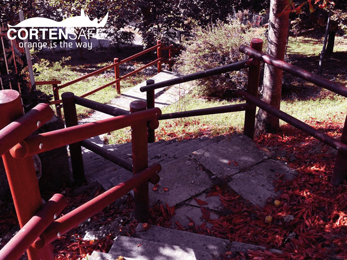 staccionata corten modello Sappada di Cortensafe