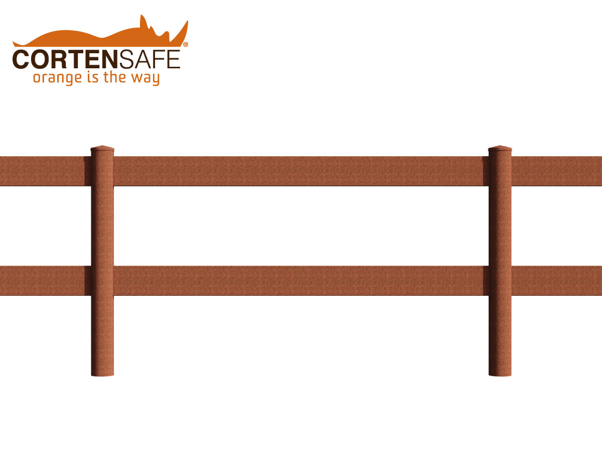 Cortensafe-staccionate-Badia-in-acciao-corten-H2C staccionata corten modello Badia di Cortensafe