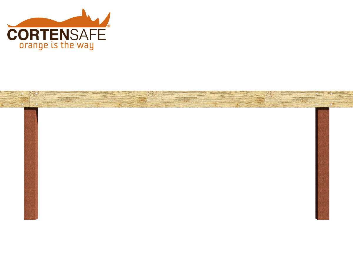 Cortensafe-staccionate-Badia-in-acciao-corten-e-legno-QE1C-wood staccionata corten modello Badia di Cortensafe