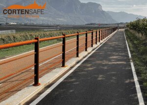 staccionata corten modello Bormio di Cortensafe