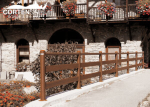 staccionata corten modello Ortisei di Cortensafe