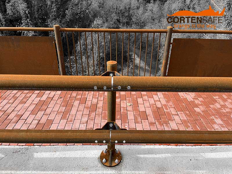 Dettaglio della barriera bordo strada H2BP a Macerata