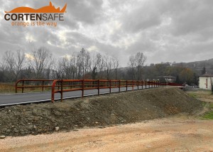 staccionata corten modello Cervino di Cortensafe