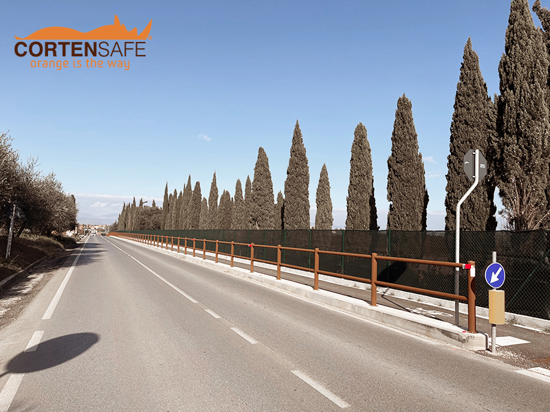 Staccionate-Cortensafe-Brunico-per-ciclovia-del-Trasimeno-Castiglione-del-Lago-Perugia (6) Staccionate Cortensafe per la ciclovia del Trasimeno - Castiglione del Lago (Perugia) - 6