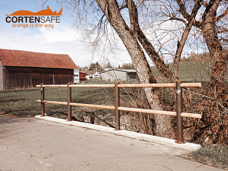 Cortensafe-Zaune gibt es jetzt auch in der Schweiz - Modell Brunico H2C Wood- 6