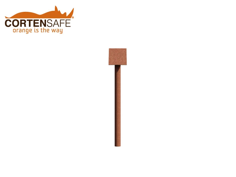 Cortensafe-segnaletica-infopoint-leggio segnaletica orizzontale corten di Cortensafe
