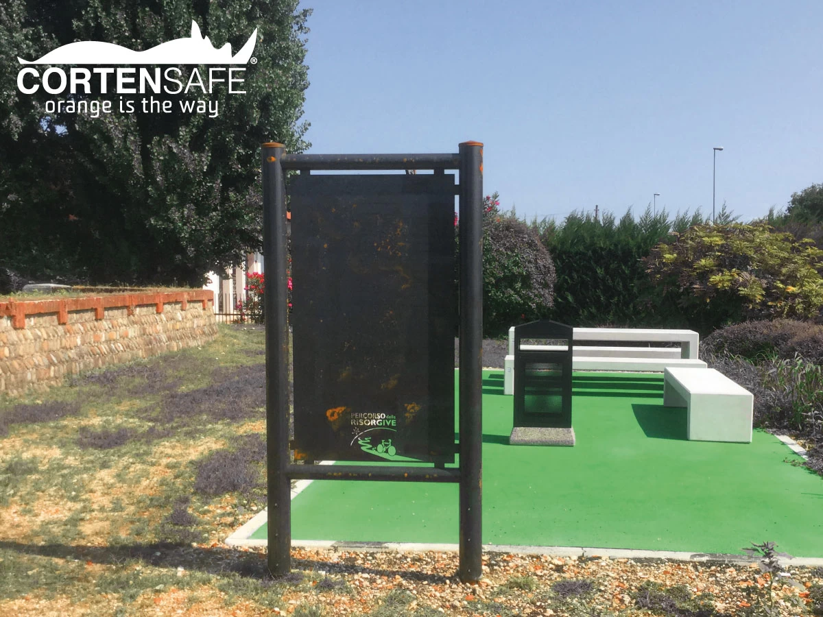 segnaletica orizzontale corten di Cortensafe