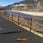 Pista ciclabile protetta con la staccionata Brunico H3C