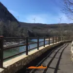 Pista ciclabile protetta con la staccionata Brunico H3C