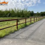 Staccionata Cortina T2C per pista ciclabile di Albignasego.