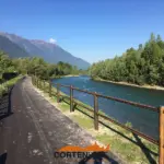Staccionata Brunico H2C per ciclabile di Albosaggia