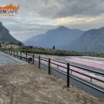 Staccionata Brunico H2C per parcheggio di Brentino.