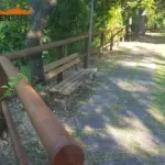Staccionata Cortina T2C per area di verde pubblico a Bugnara.
