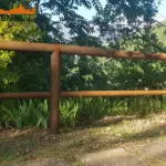 Staccionata Cortina T2C per area di verde pubblico a Bugnara.