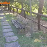 Staccionata Cortina T2C per area di verde pubblico a Bugnara.