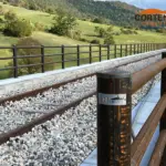 Staccionata Brunico H3C per ponte ferroviario di Carovilli.