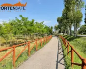 Staccionata Cadore H2C-2 per ciclabile di Casale sul Sile.
