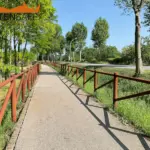 Staccionata Cadore H2C-2 per ciclabile di Casale sul Sile.