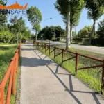 Staccionata Cadore H2C-2 per ciclabile di Casale sul Sile.